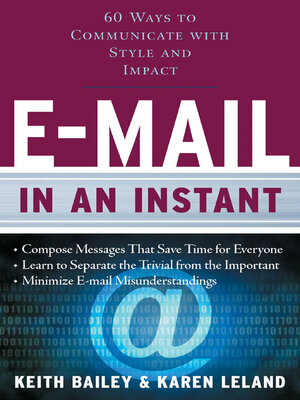 cover image of E-mail In an Instant